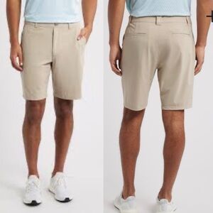 Johnnie-O Santiago Cotton Stretch Shorts Beige Color Mens 33